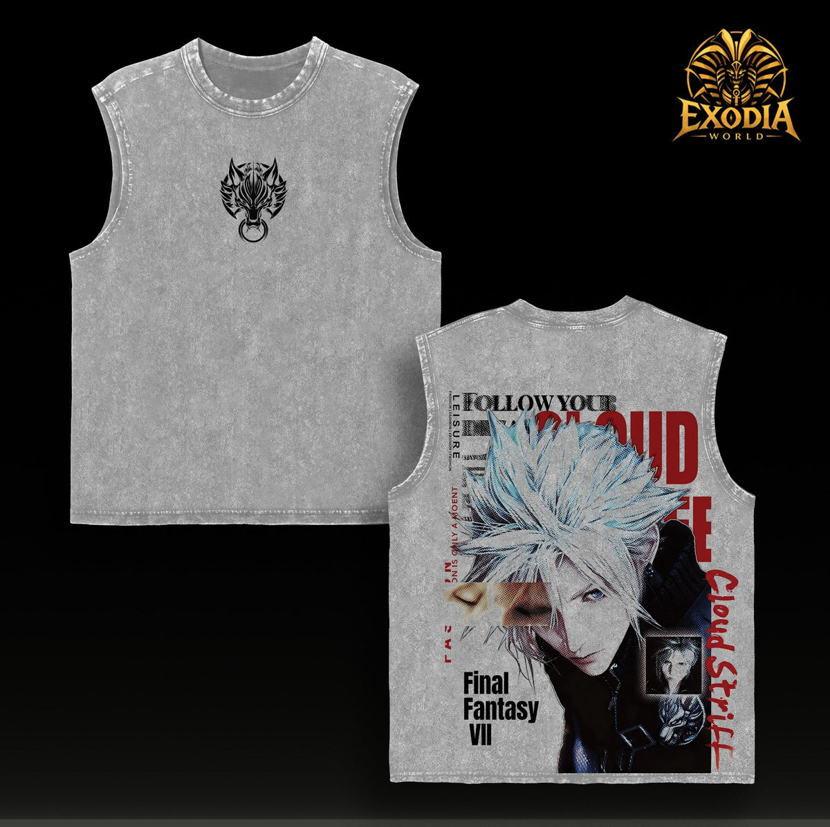 Cloud Strife Tanktop - Gray