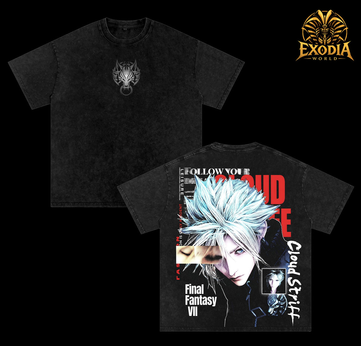 Cloud Strife T-shirt - Black