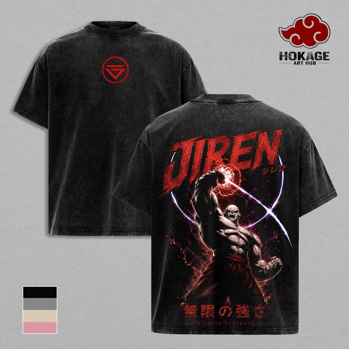 Jiren DBZ Anime Vintage Washed Tee