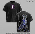 Rei Ayanami Cybercore Neon Genesis Evangelion Anime Vintage Washed Tee