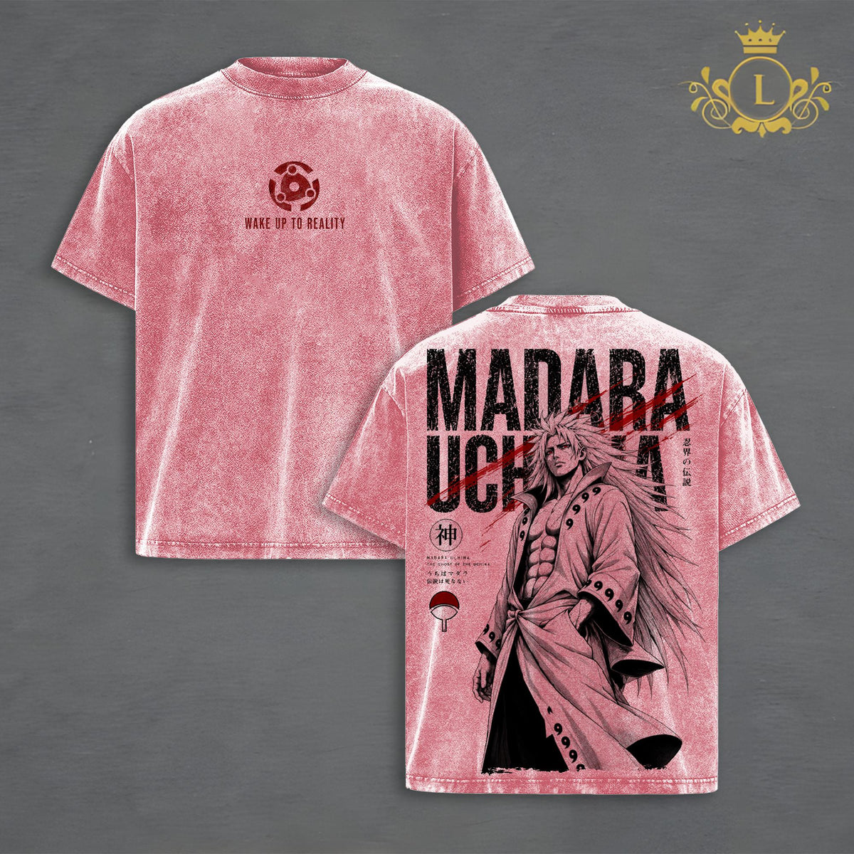 Madara Uchiha Sharingan Anime Vintage Washed Tee
