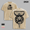 Baki Hanma Believe in Yourself Anime Vintage Washed Tee