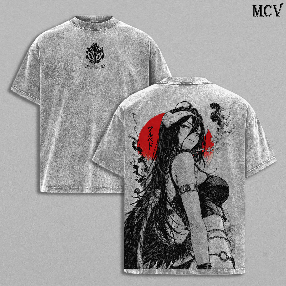 Albedo Overlord Queen of Nazarick Anime Vintage Washed Tee