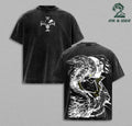 Mihawk Anime Shirt – Vintage Washed Oversized Tee, Hawk Eyes One Piece Graphic, Heavy Cotton Streetwear, Anime Fan Gift