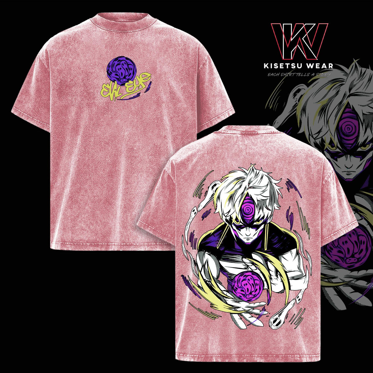 Evil Eye Dandadan Anime Vintage Washed Tee