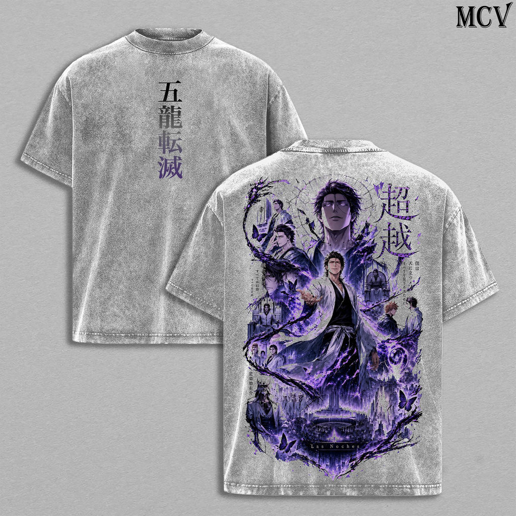 Sosuke Aizen Bleach Anime Vintage Washed Tee