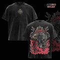 Maliketh Elden Ring Dark Fantasy Warrior Vintage Washed Tee