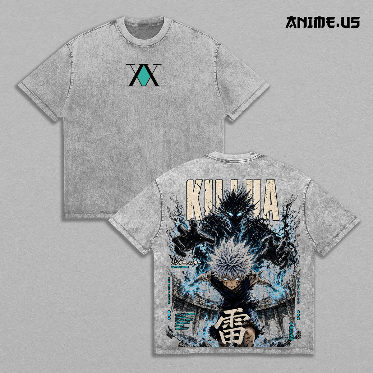 Killua Zoldyck Hunter x Hunter Godspeed Anime Vintage Tee