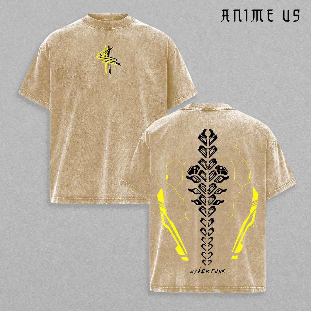 Sandevistan Netrunner Cyberpunk EdgeRunners Anime Vintage Washed Tee