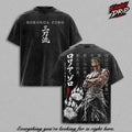 Roronoa Zoro One Pieceee Swordsman Anime Vintage Washed Tee