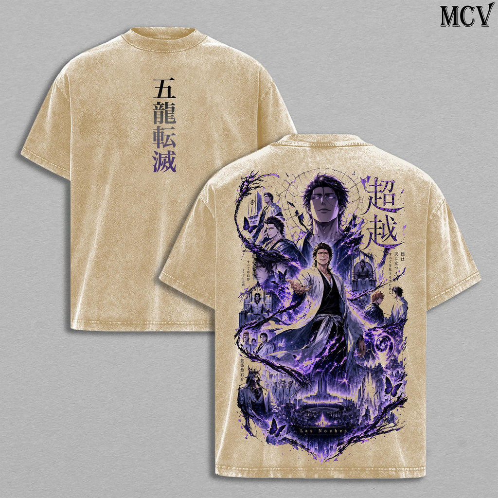 Sosuke Aizen Bleach Anime Vintage Washed Tee