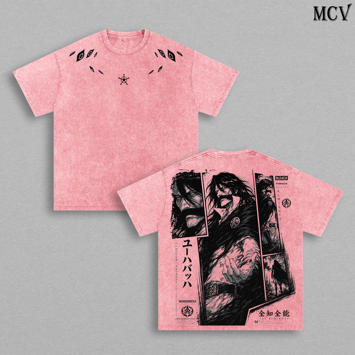 Yhwach Bleach TYBW Quincy King Anime Vintage Washed Tee