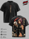 Yoruichi Shihouin Vintage Washed Anime T-Shirt – Flash Goddess Graphic Tee, Bleach Streetwear Oversized Heavy Cotton Unisex Shirt, Manga Fan Gift