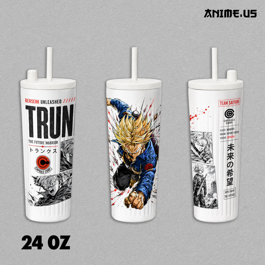 Future Trunks Super Saiyan DBZ Anime Tumbler 17oz 24oz 30oz