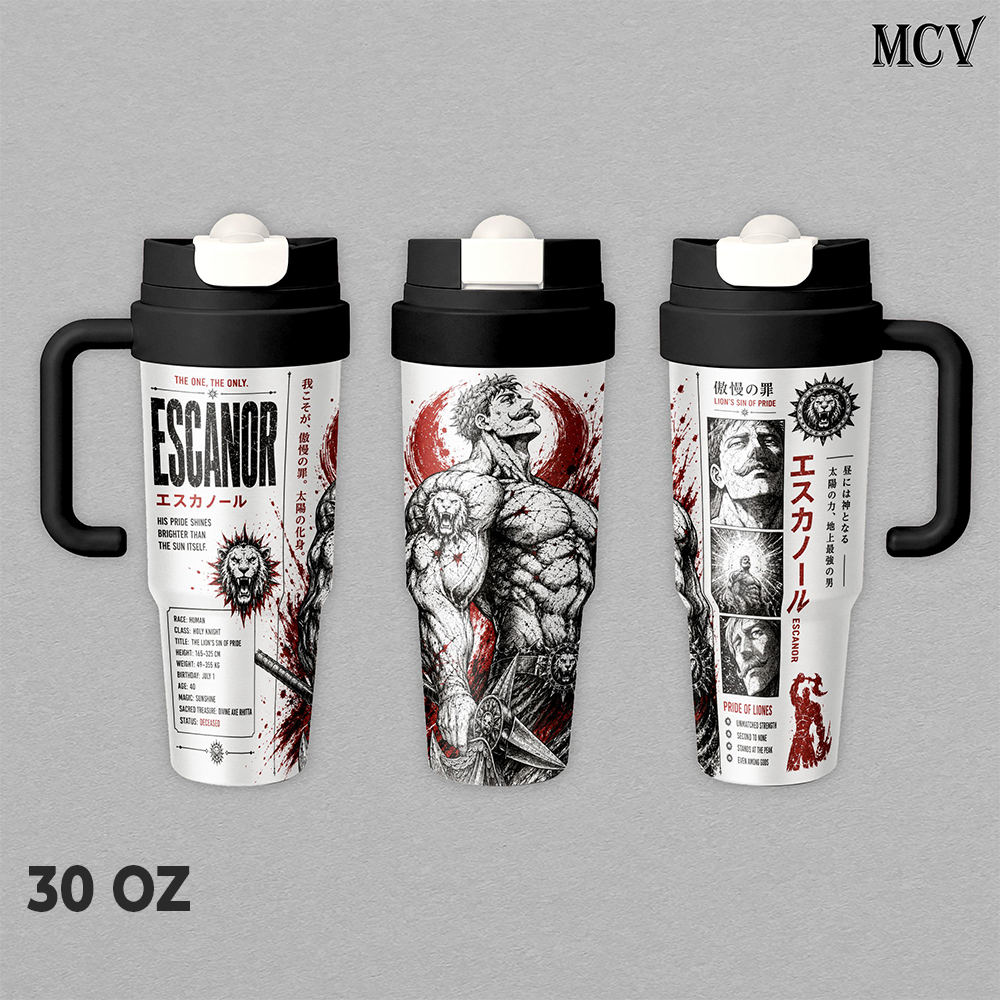 Escanor The Seven Deadly Sins Anime Tumbler 17oz 24oz 30oz