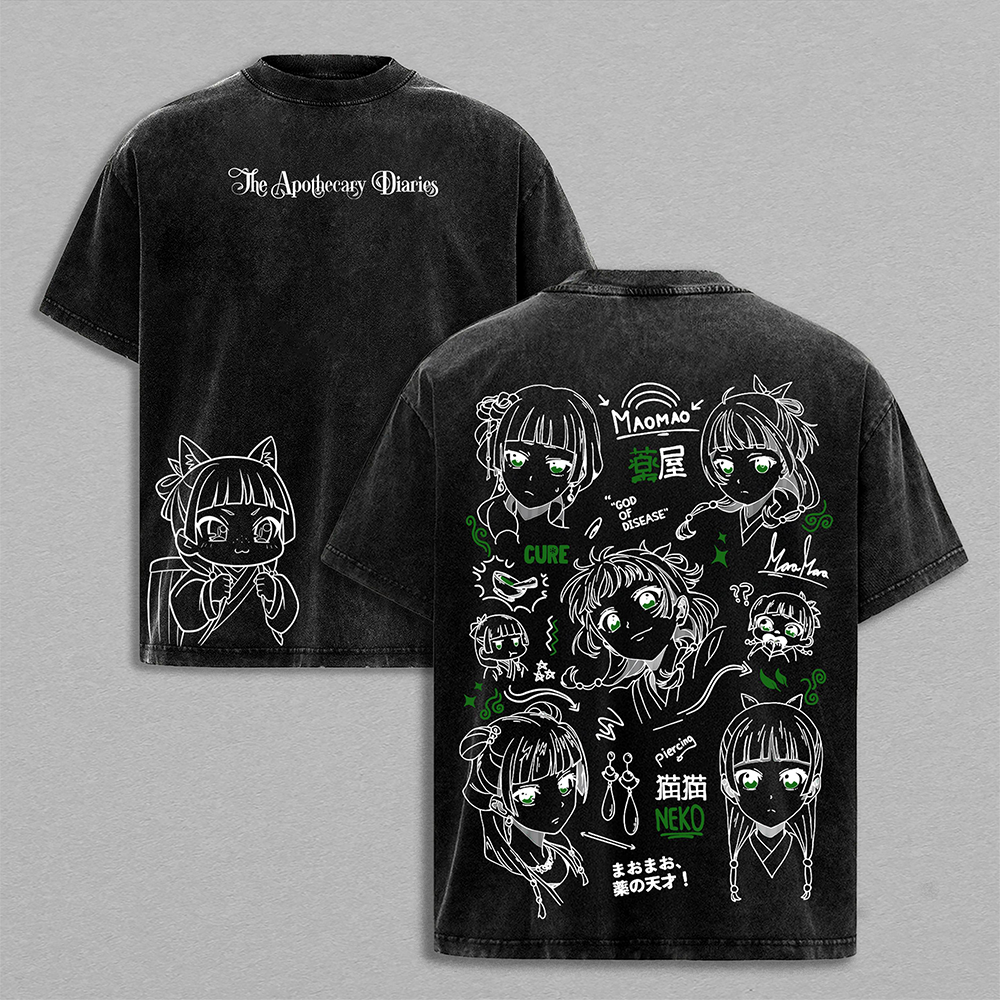 Maomao The Apothecary Diaries Anime Vintage Washed Tee
