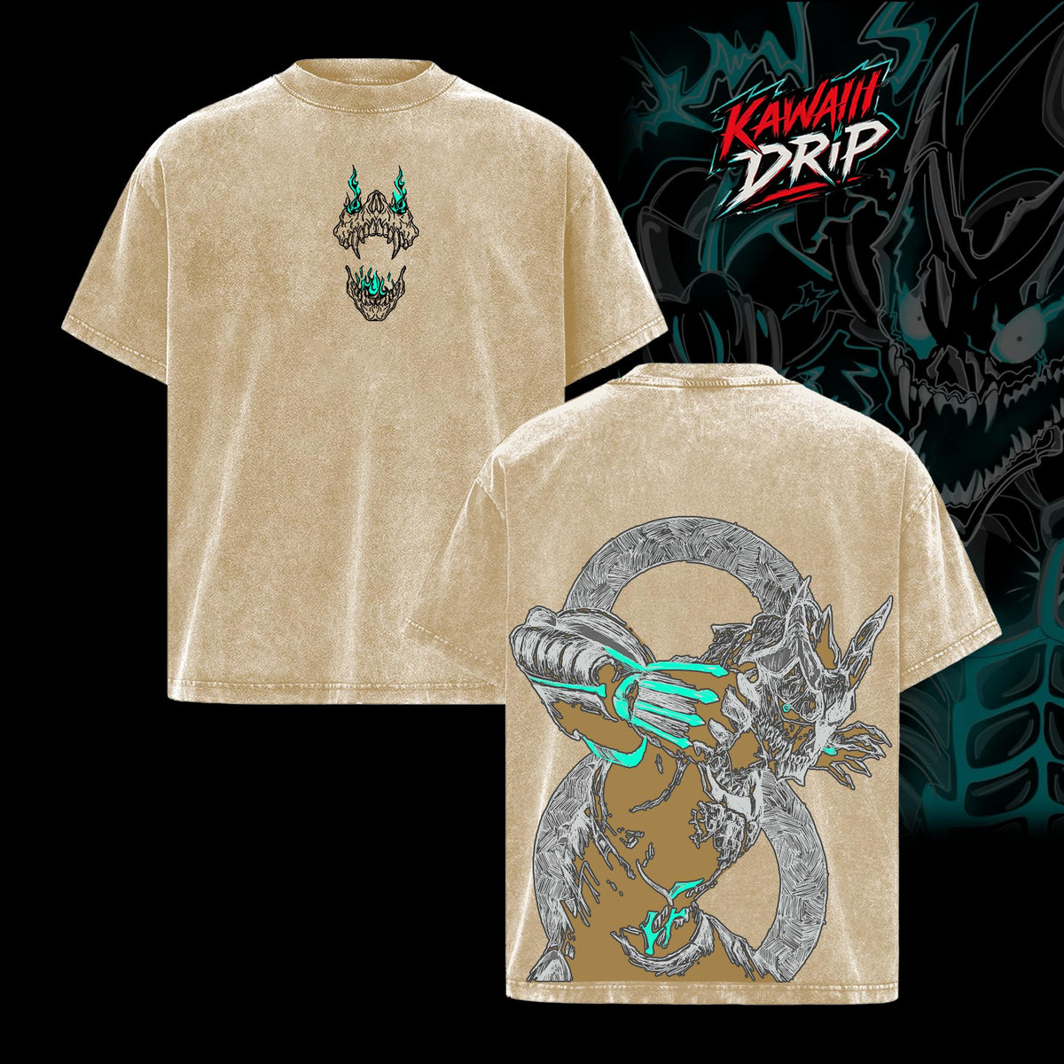 Kaiju No. 8 Kafka Hibino Kaiju Anime Vintage Washed Tee