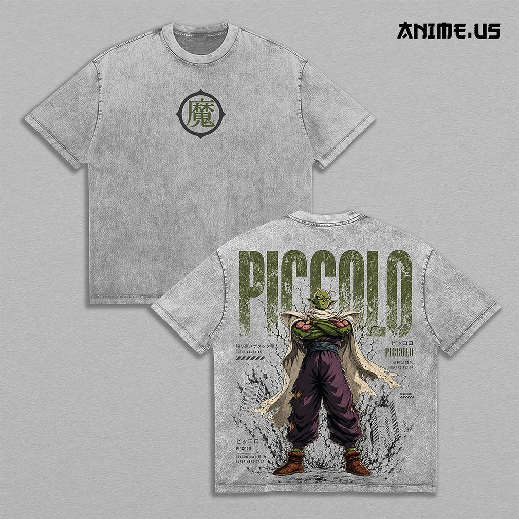 Piccolo DBZ Namekian Warrior Anime Vintage Washed Tee