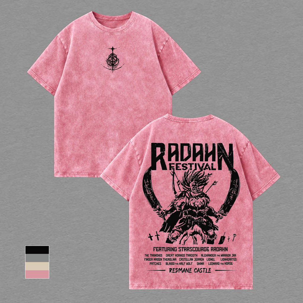 Starscourge Radahn Festival Elden Ring Vintage Washed Tee