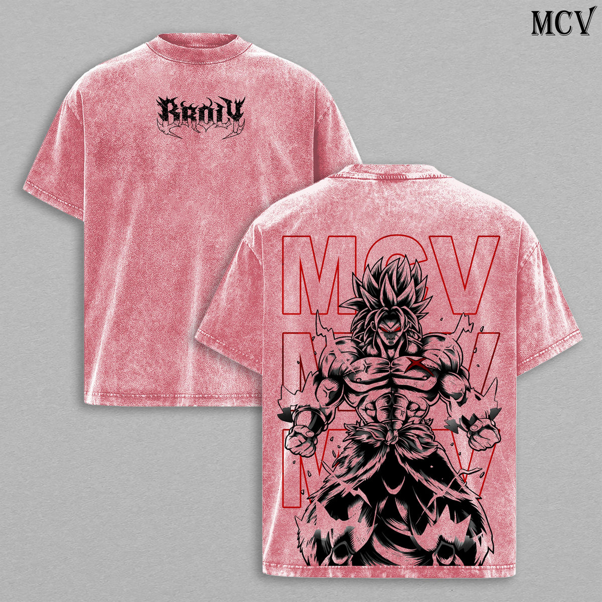Broly DBZ Legendary Super Saiyan Anime Vintage Washed Tee