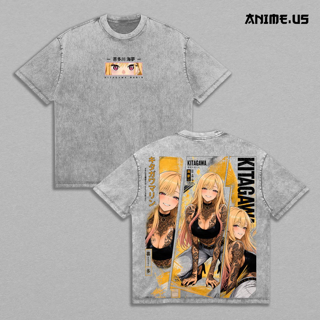 Marin Kitagawa My Dress-Up Darling Cosplay Girl Anime Vintage Washed Tee