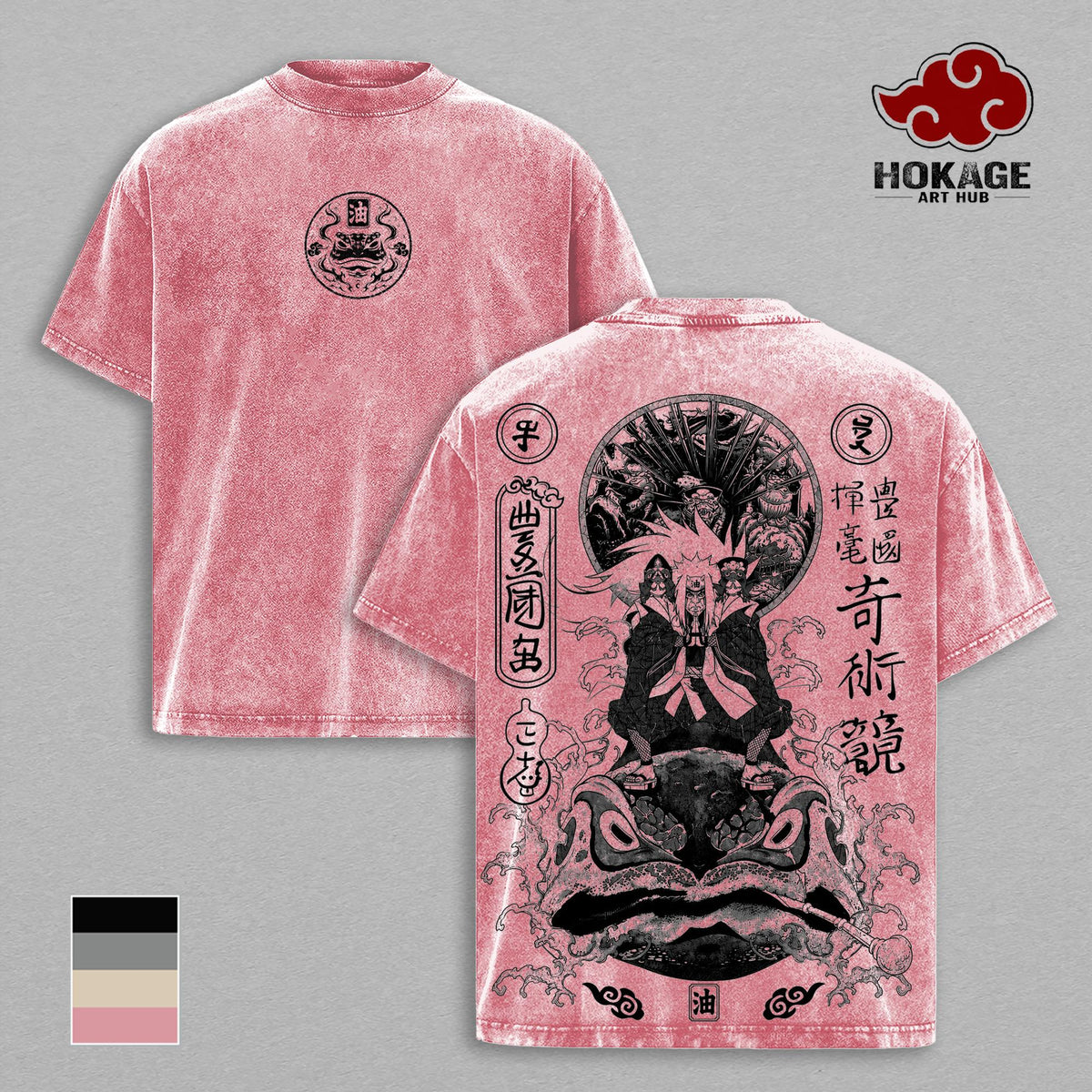 Jiraiya NRT Anime Vintage Washed Tee