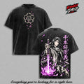 Byakuya Kuchiki Bleach TYBW Anime Double Printed Vintage Washed Tee Unisex Oversize Heavyweight Cotton T-Shirt