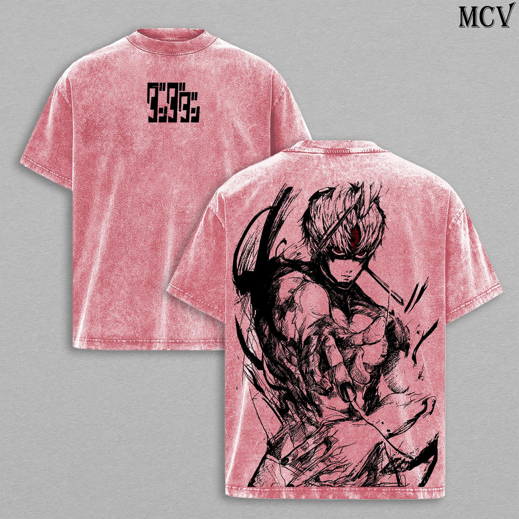 Jin Enjoji Jiji Dandadan Anime Vintage Washed Tee