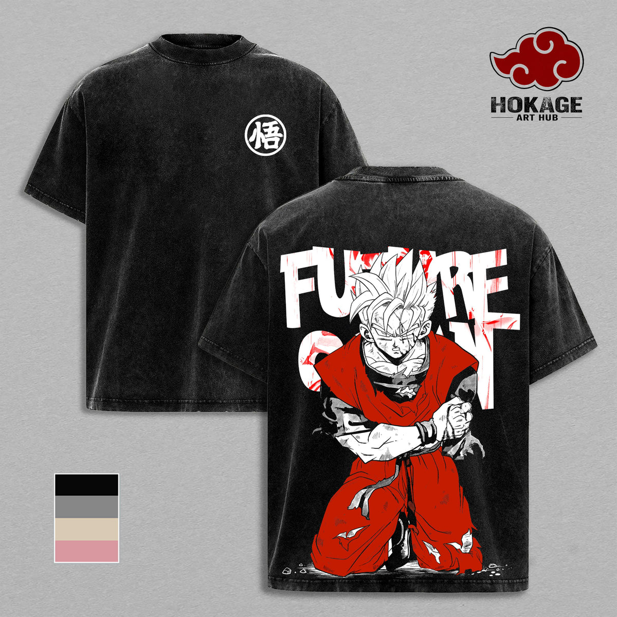 Gohan Beast DBZ Super Anime Vintage Washed Tee