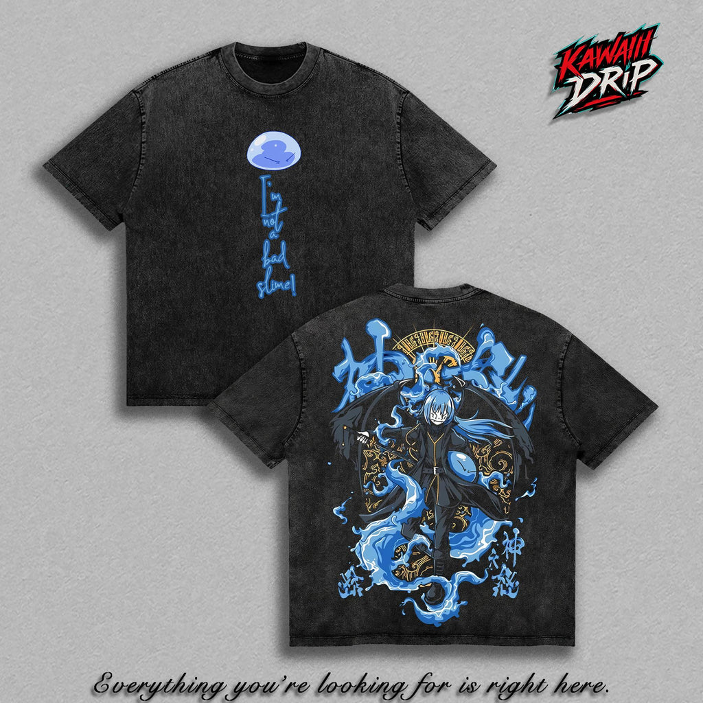 Rimuru Tempest Demon Lord Slime Isekai Anime Vintage Washed Tee
