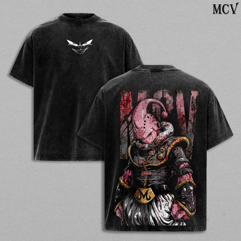 Majin Buu Kid Buu DBZ Anime Vintage Washed Tee