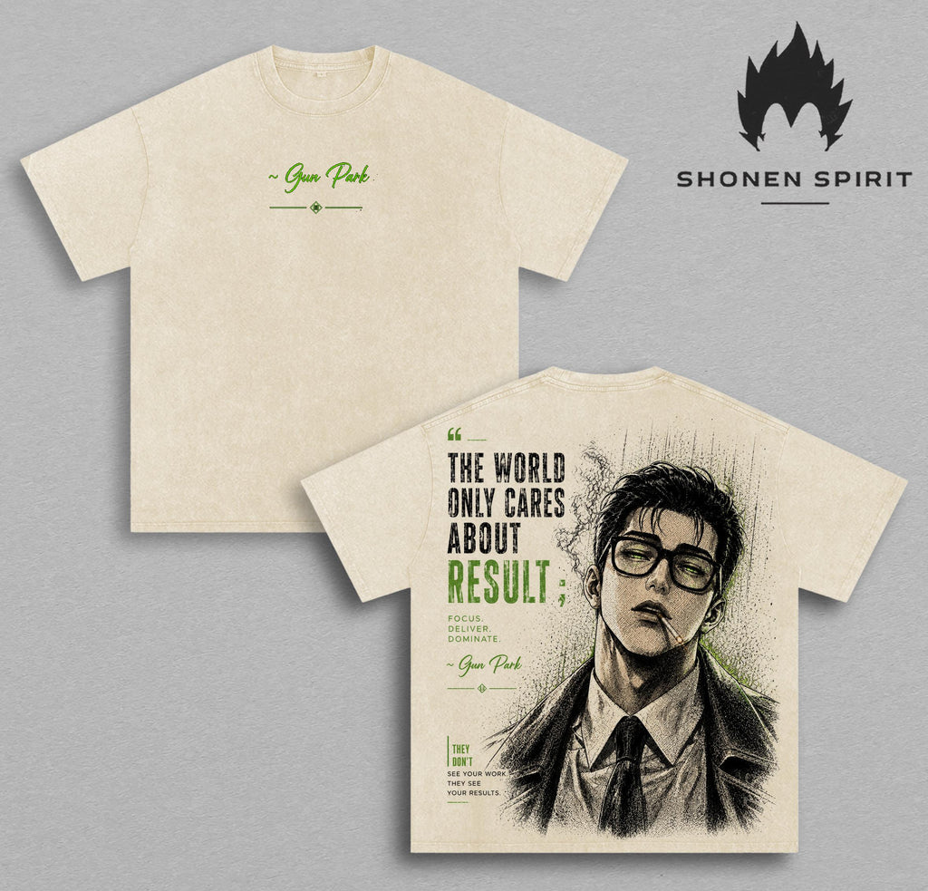 Gun Park Lookism Anime Vintage Washed Tee