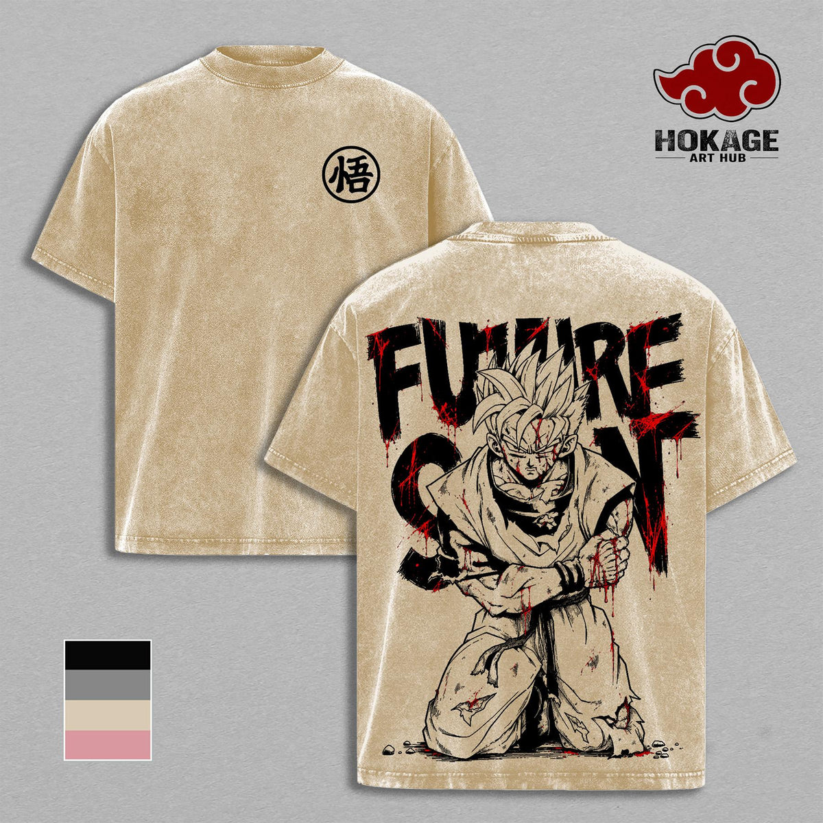 Gohan Beast DBZ Super Anime Vintage Washed Tee