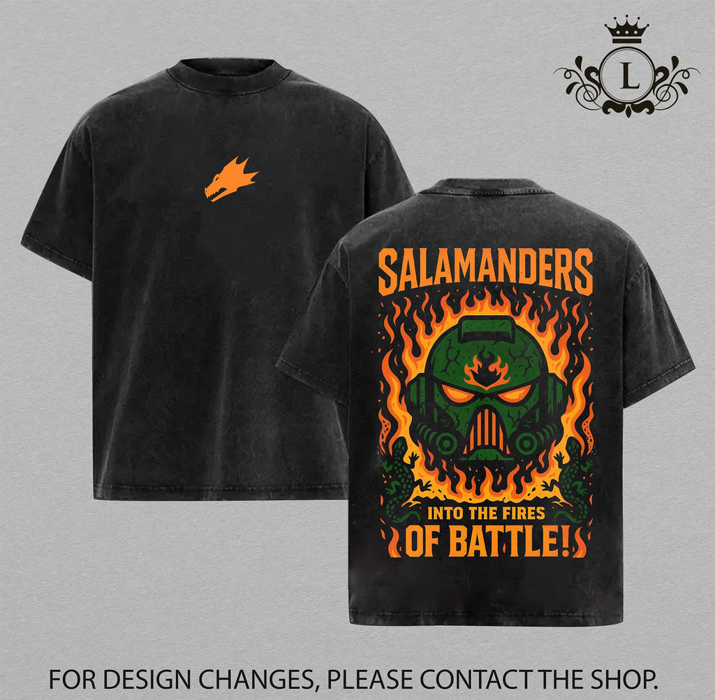 Salamanders Warhammer 40K New Release Vintage Washed Tee