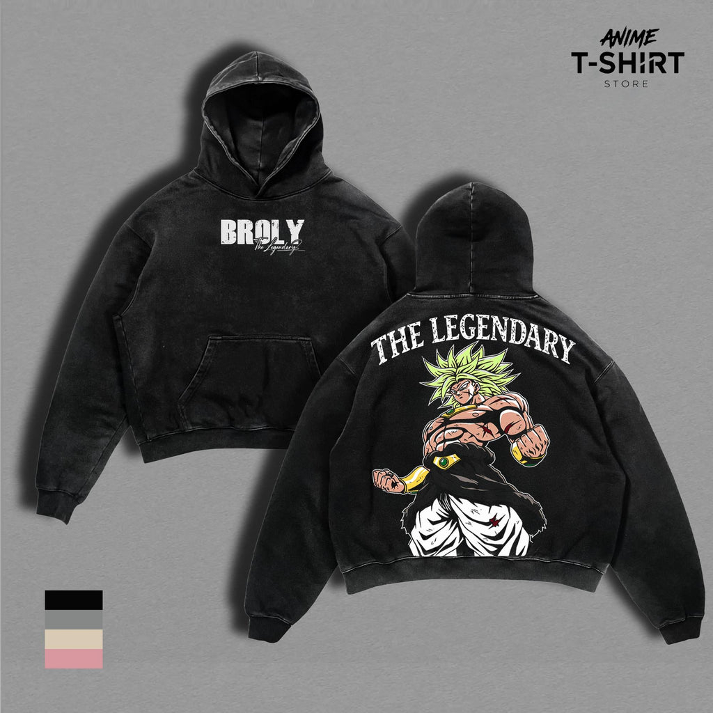 Broly - The Legendary Super Saiyan Graphic Tee, Vintage Washed Anime Shirt, Unisex Streetwear, Gift for DBZ Fans