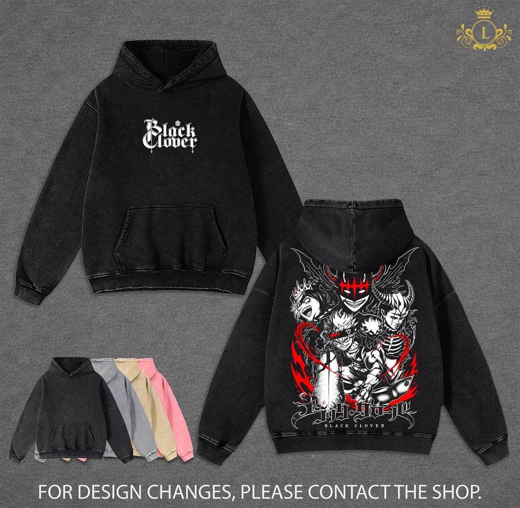 Asta Black Clover Ss 2 Black Bulls Anime Vintage Washed Tee