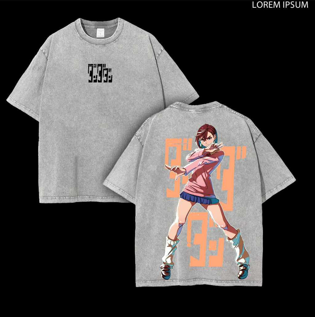 Ayase Momo Dandadan Anime Vintage Washed Tee
