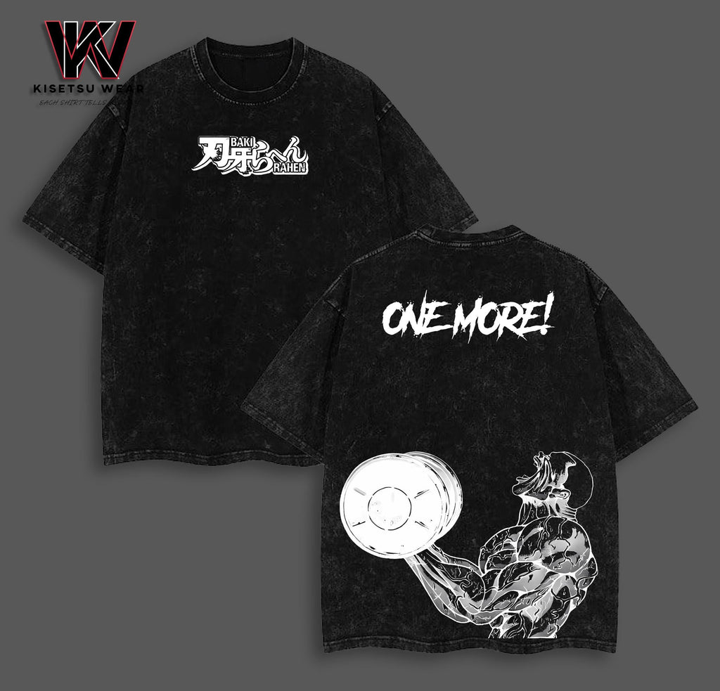 Jack Hanma One More Gym Baki Anime Vintage Washed Tee