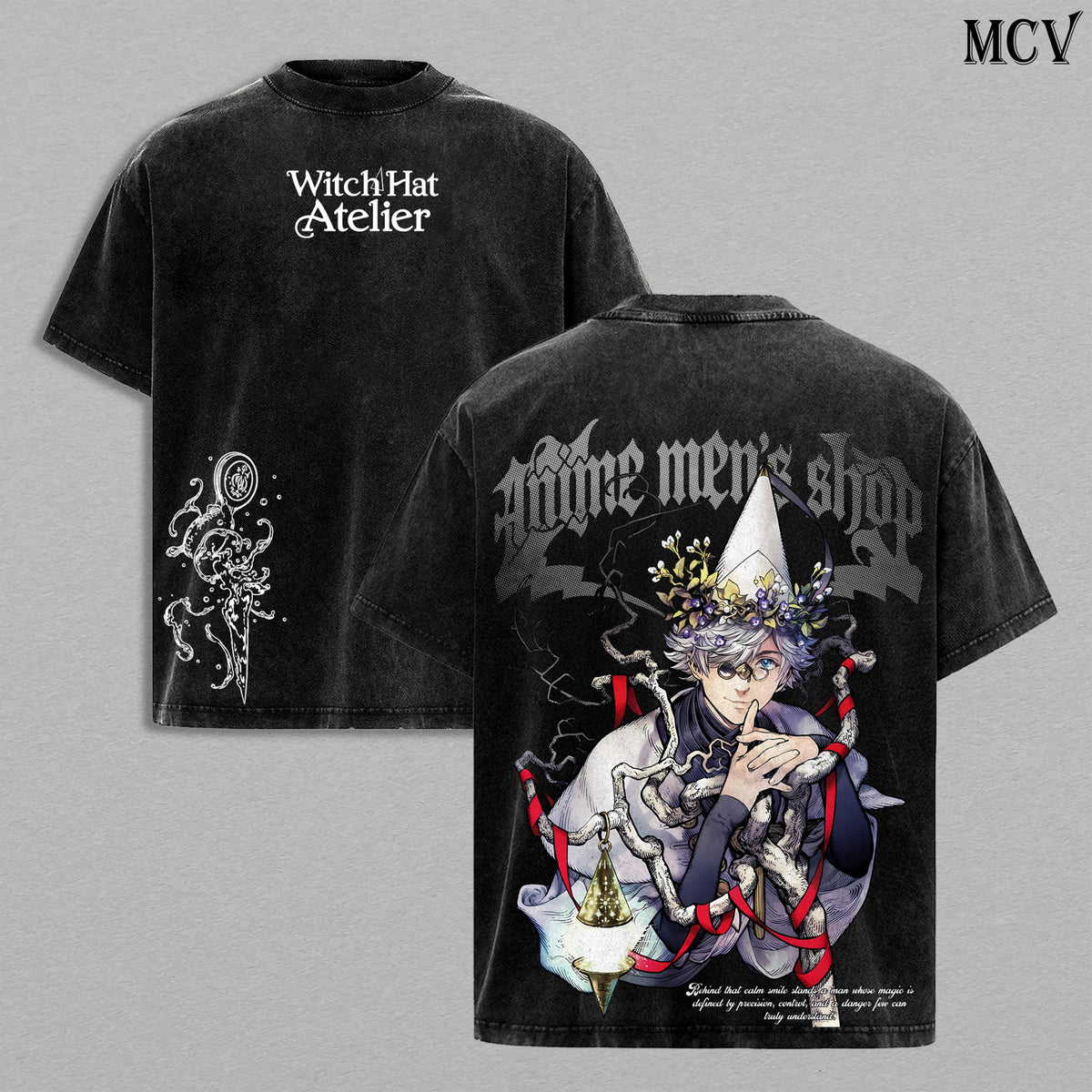 Qifrey Witch Hat Atelier Anime Vintage Washed Tee