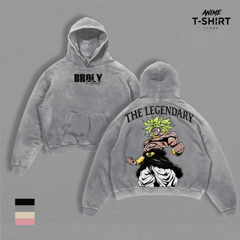 Broly - The Legendary Super Saiyan Graphic Tee, Vintage Washed Anime Shirt, Unisex Streetwear, Gift for DBZ Fans