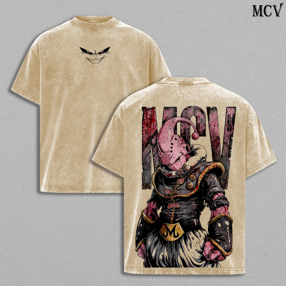 Majin Buu Kid Buu DBZ Anime Vintage Washed Tee