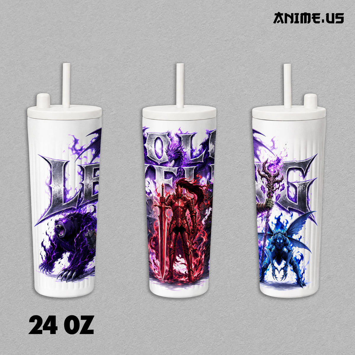Solo Leveling Shadow Army Anime Tumbler 17oz 24oz 30oz