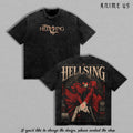 Alucard Hellsing Vampire Anti Hero Anime Vintage Tee