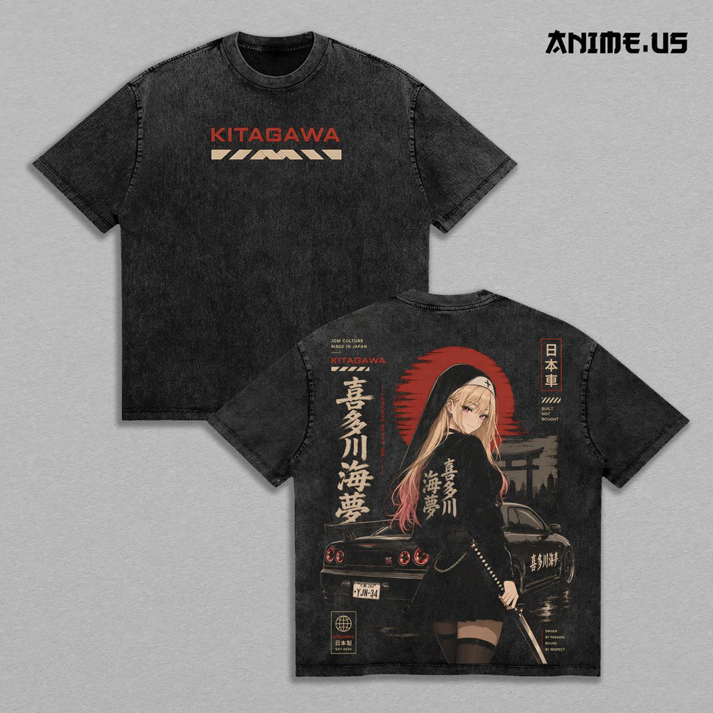 Marin Kitagawa My Dress-Up Darling Urban Racer Anime Vintage Washed Tee