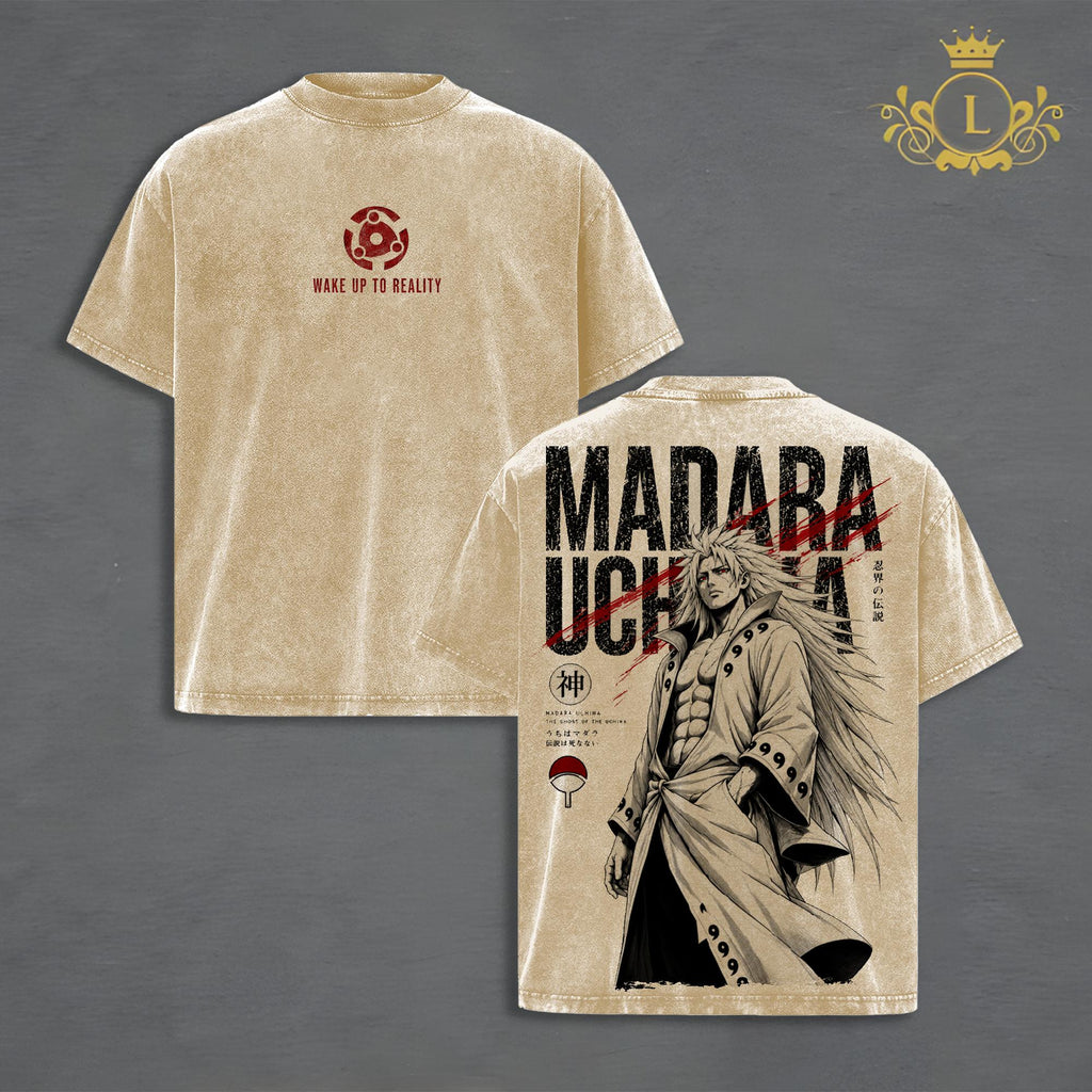 Madara Uchiha Sharingan Anime Vintage Washed Tee