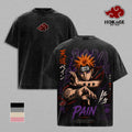 Pain Akatsuki Naruto Anime Vintage Washed Tee