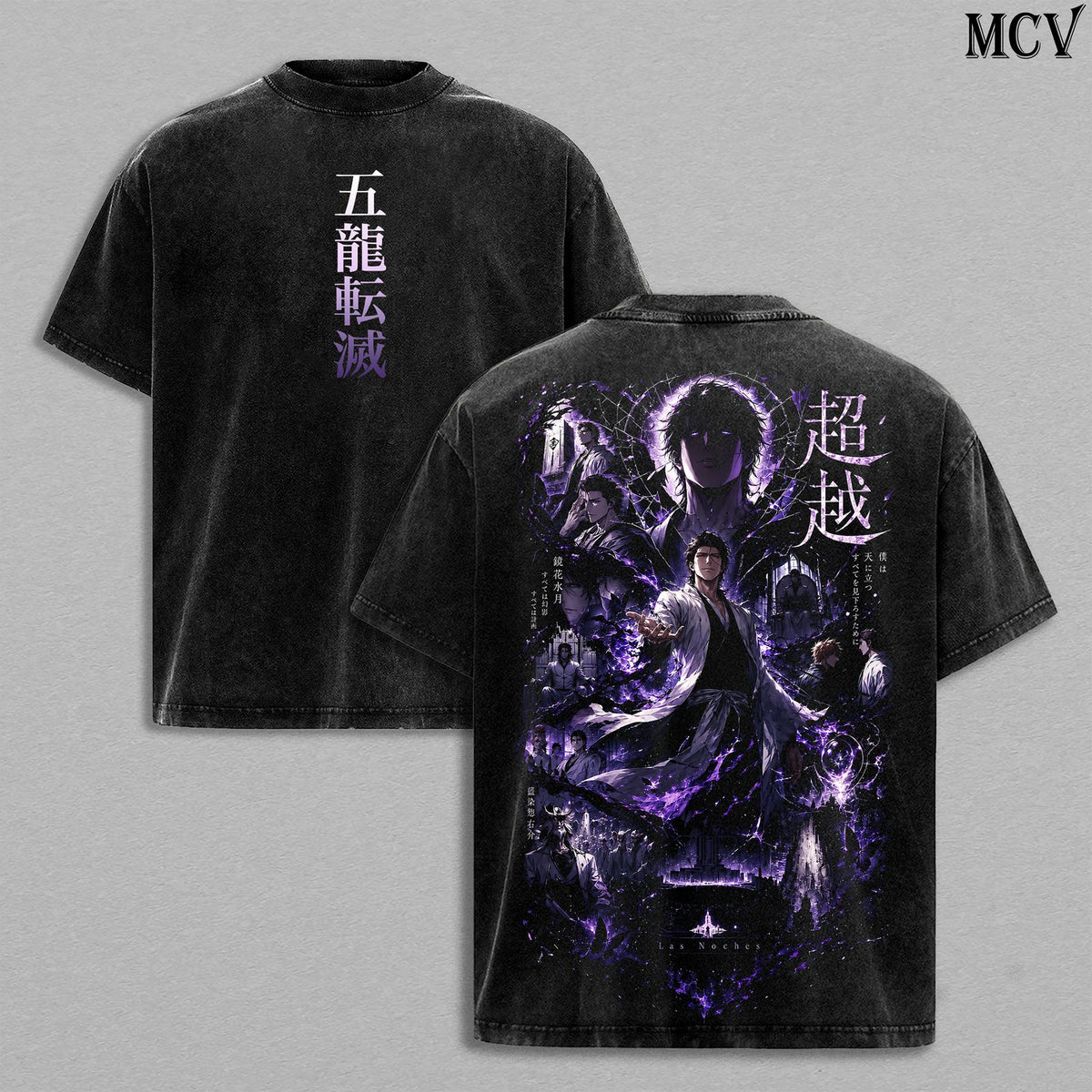 Sosuke Aizen Bleach Anime Vintage Washed Tee