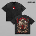 Madara Uchiha Six Paths T-Shirt, Legendary Uchiha Shinobi Anime Graphic Tee, Rinnegan Vintage Washed Oversized Shirt, Heavyweight Manga Streetwear