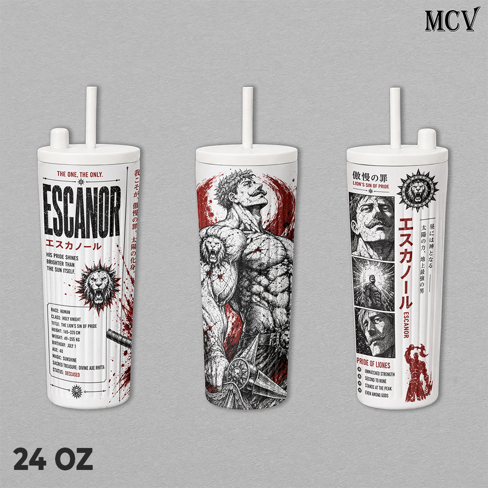 Escanor The Seven Deadly Sins Anime Tumbler 17oz 24oz 30oz