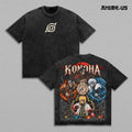 Naruto Konoha Hokage Ninja Anime Vintage Washed Tee